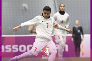 برد دوگله دختران زیر ۱۸ سال ایران مقابل ترکمنستان در کافا