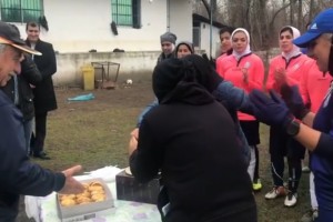 جشن تولد نصرت ایراندوست در تمرین تیم بانوان ملوان