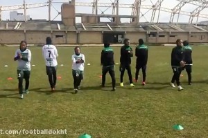 تمرین پیش از مسابقه تیم بانوان راهیاب ملل مریوان