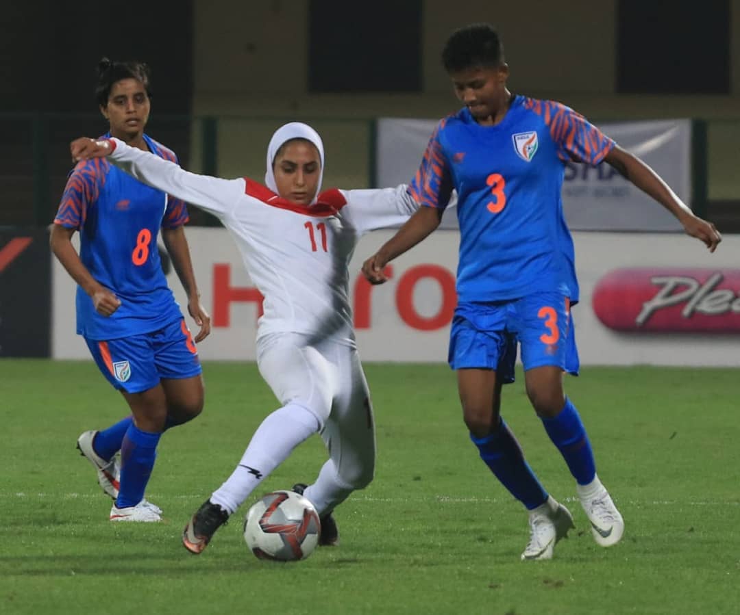 گزارش تصویری دیدار تیم های ملی فوتبال زنان ایران و هند