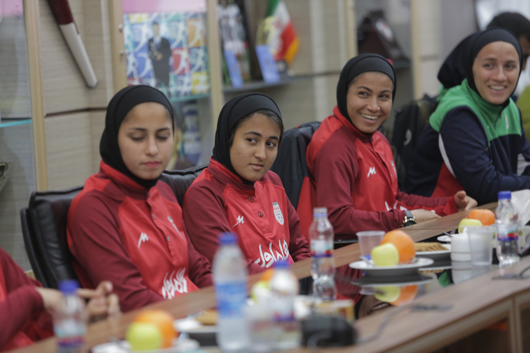 برگزاری مراسم بدرقه تیم ملی فوتبال زنان ایران