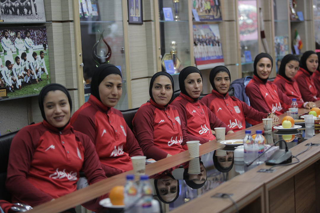 برگزاری مراسم بدرقه تیم ملی فوتبال زنان ایران