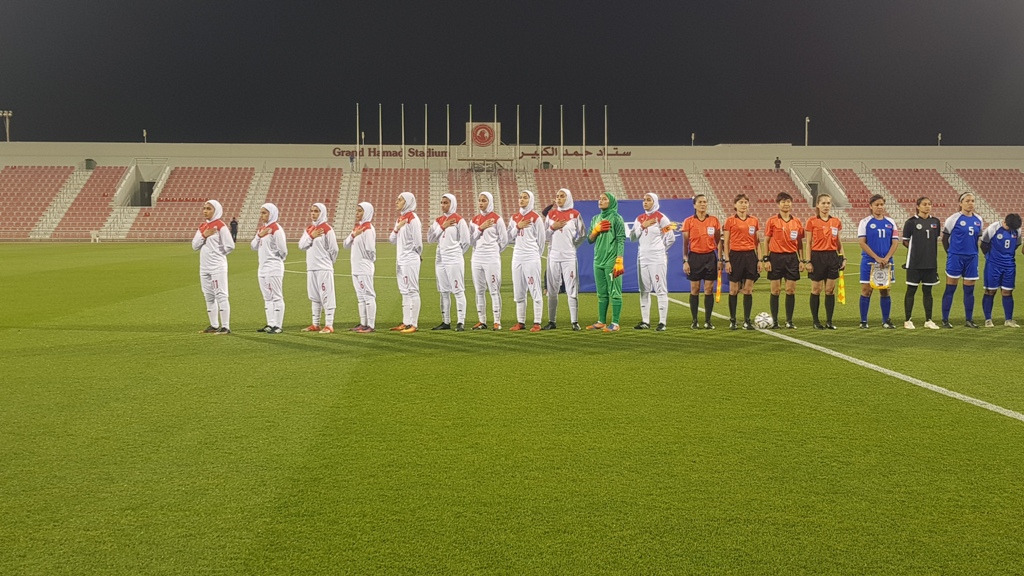 گزارش تصویری دیدار تیم های ملی فوتبال زنان ایران و فیلیپین