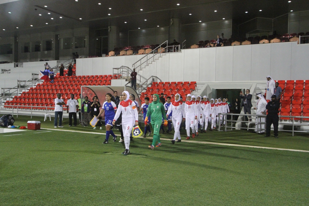 گزارش تصویری دیدار تیم های ملی فوتبال زنان ایران و فیلیپین