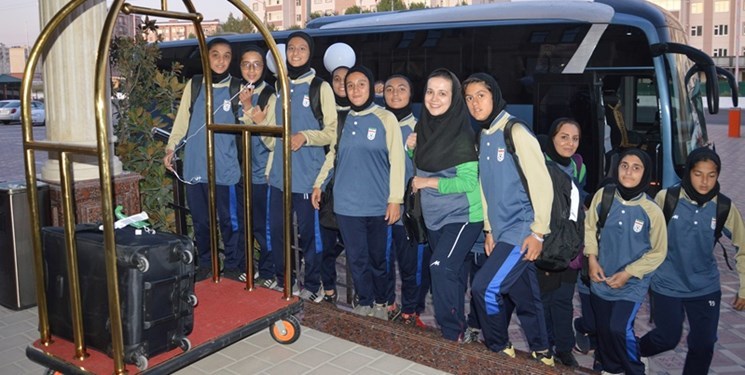 تیم ملی فوتبال زیر16 سال بانوان ایران وارد تاشکند شد