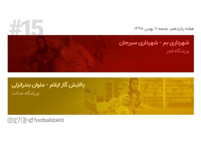 دربی کرمان در هفته پانزدهم لیگ فوتبال زنان دربی کرمان در هفته پانزدهم لیگ فوتبال زنان