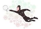 کاریکاتور عمر مومنی برای زهره کودایی
