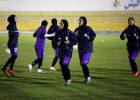 نخستین تمرین تیم ملی فوتبال زنان در جزیره کیش